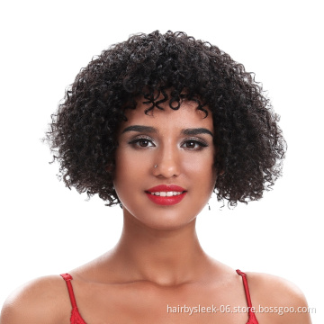 Rebecca 100% Human Hair Wigs Brazilian Afro Kinky Curly Wigs For Black Women Cheap Wholesale Bob Short Pixie Cut Human Hair Wigs